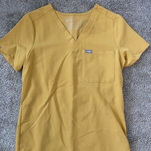 Figs Women's gold Catarina top